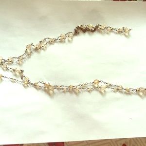 Rose quartz vintage necklace